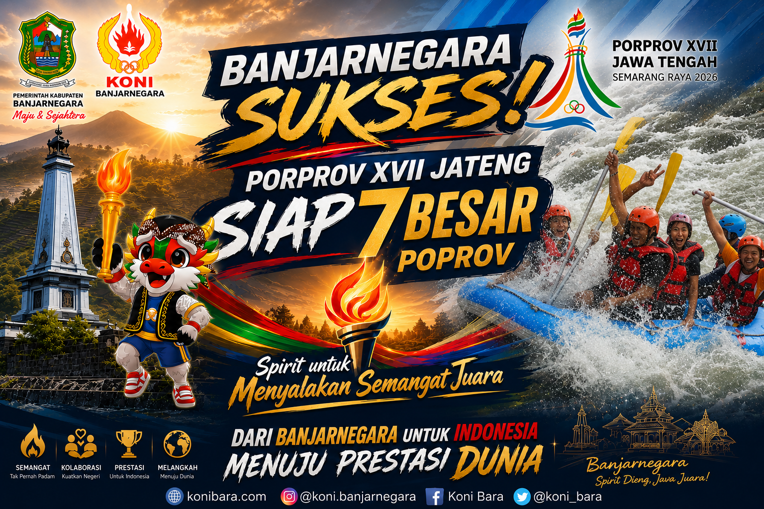Banjarnegara fokus 7 besar Porprov