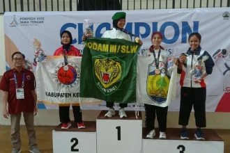 Atlet Hopkaido Banjarnegara berhasil meraih medali perunggu di Porprov Jateng