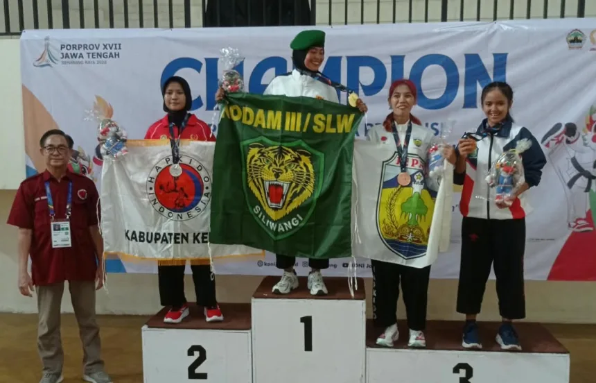 Atlet Hopkaido Banjarnegara berhasil meraih medali perunggu di Porprov Jateng