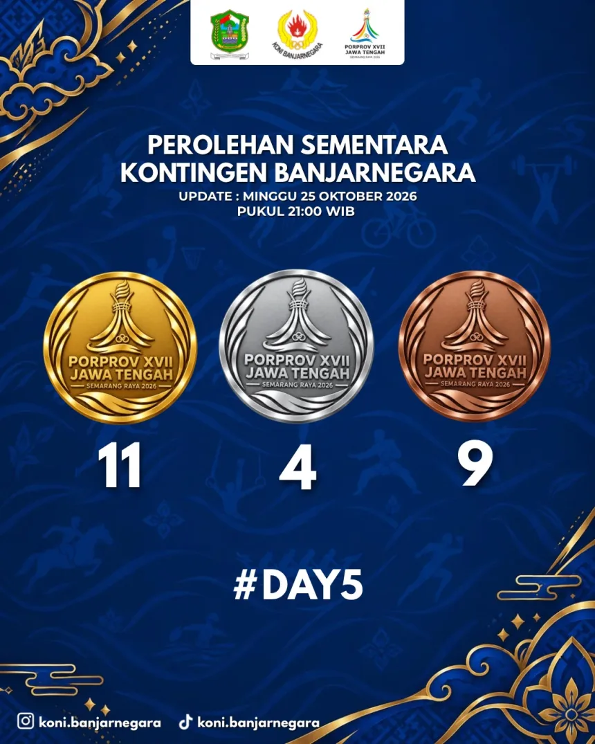 Kontingen Banjarnegara bersaing dalam Porprov Jawa Tengah 2026