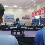 Atlet tenis meja saat berlaga di semi final Porprov Jateng 2026